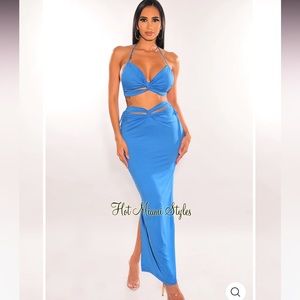 Hot Miami Styles Two Piece Skirt Set